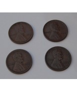 Lincoln  Cents--1909, 1910, 1911, 1914......VG-Fine grade...4 pieces--A - £7.47 GBP