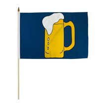 Beer Alcohol Liquor Wine Party Business Flags (Football &amp; Beer Flag 3x5ft) - £2.38 GBP+