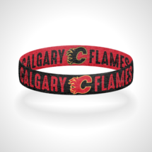 Reversible Calgary Flames Bracelet Wristband Go Flames Bracelet - $12.00