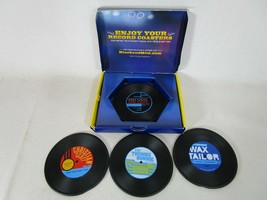 Black &amp; Mild Rubber Vinyl Record Coasters Set of 4 Rare - $7.91