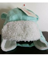 CAT &amp; JACK INFANT CHILD HAT CAP CAT EARS, EAR MUFFS, CHIN STRAP LIGHT GR... - $285.35 MXN