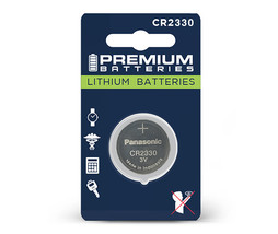 Premium Batteries Panasonic CR2330 3V Child Safe Lithium Coin Cell (1 Battery) - £11.38 GBP