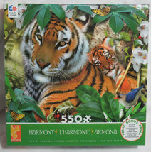 Ceaco 550 Piece Jigsaw Puzzle Harmony TIGER AND CUB in jungle - $29.88