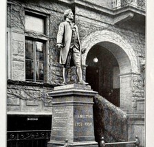 Alexander Hamilton Memorial Tombstone Architecture  1899 Victorian Desig... - £19.53 GBP