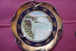Prospect Point Niagara Falls plate decorated with gold trim[#1] - £35.03 GBP