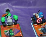 Lego Mighty Micros Hulk And Captain America Toy Sets 76066 And 76065 W/ ... - $24.74
