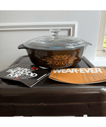 NEW Wear-Ever Glass Ovenware Silver Stone American Wheat Pattern Cassero... - $44.95 CAD
