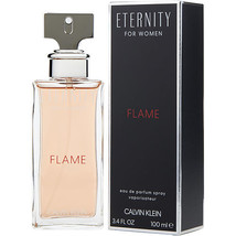 Eternity Flame By Calvin Klein Eau De Parfum Spray 3.4 Oz - £32.02 GBP