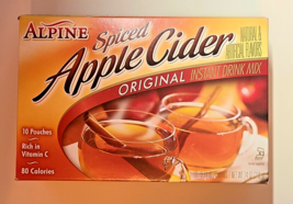 Alpine Spiced Apple Cider Instant Drink Mix 10-CT SAME-DAY SHIPPING - £5.50 GBP