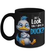 Sassy Duck Mug, Do I Look Like I Give A Duck Funny Boss Mug, Black Ceram... - £17.16 GBP+