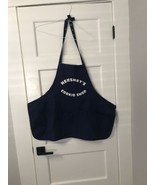 Vintage Navy Blue Chef&#39;s Apron HERSHEY&#39;S COOKIE SHOP Made in USA - $24.69 CAD