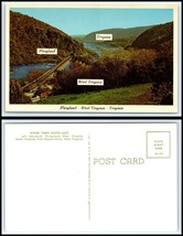 Vintage Postcard - Where 3 States Meet, Maryland, West Virginia &amp; Virginia O38 - £2.37 GBP