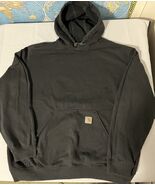 Carhartt Loose Fit XL Hoodie Black Pullover Drawstring Hood Relaxed Fit ... - €20,11 EUR