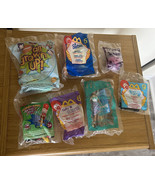 NIP Sealed Fast Food Toy Lot of 7 Mcdonald&#39;s and Wendy&#39;s - $20.15 CAD