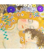 The Mother and Child Canvas, Gustav Klimt Reproduction Print, Stretched - £47.43 GBP