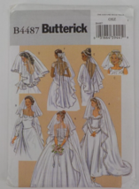 BUTTERICK PATTERN #4487 MISSES WEDDING VEIL 6 DIFF STYLES SHORT &amp;LONG UN... - £6.55 GBP