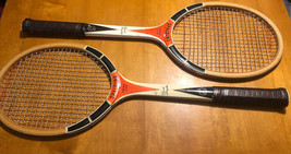 Vintage - Pair of Spalding Pancho Gonzales Prize Cup Tennis Rackets - £30.18 GBP
