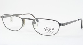 Lunettes Vintage LUXOTTICA LU 1277 F106 Argent Foncé 51-21-140mm Italie - $76.51