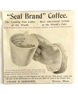 Chase Sanborn Seal Coffee 1894 Advertisement Victorian Worlds Fair ADBN1y - $14.99