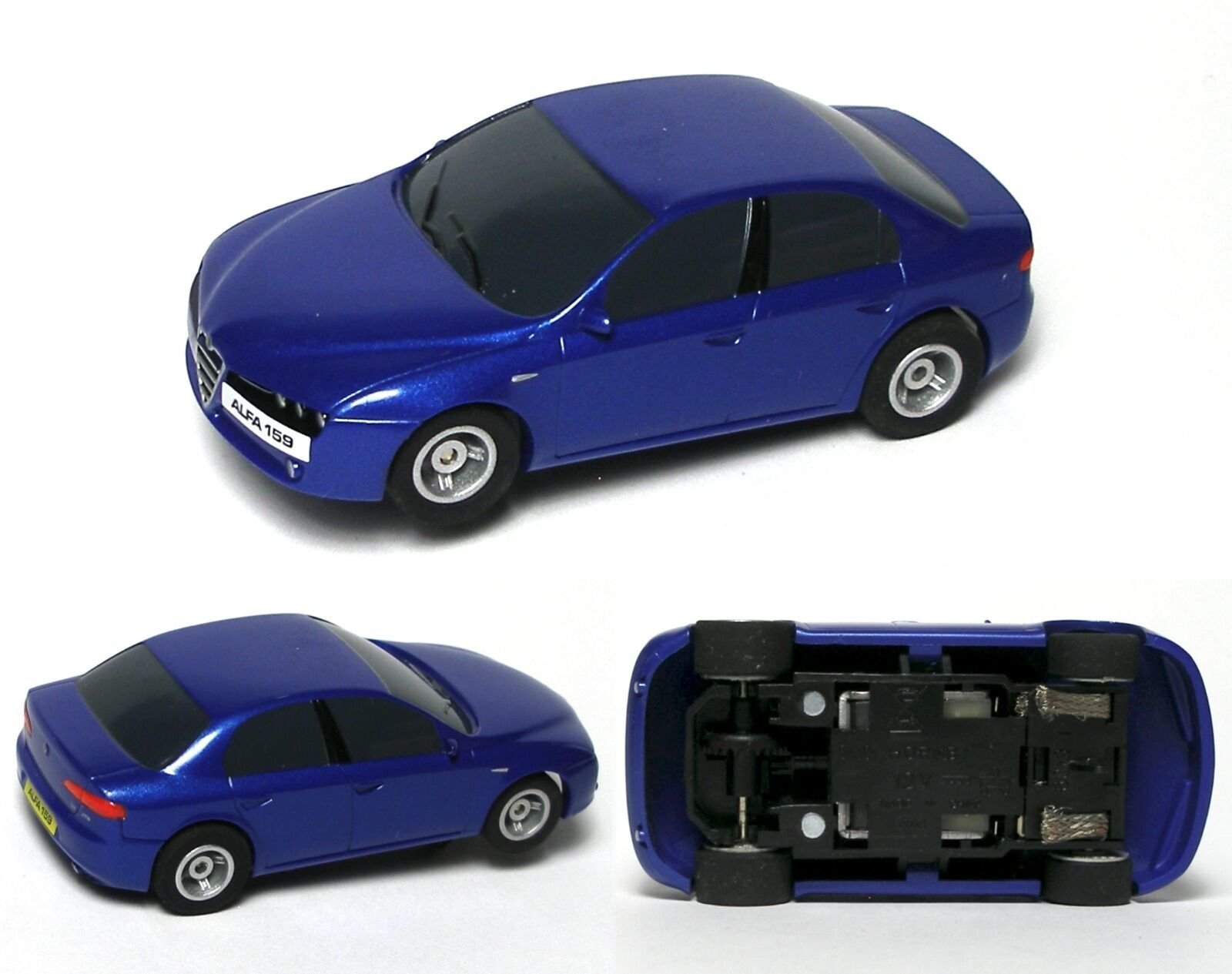 2012 Micro Scalextric Alfa Romeo 159 SLOT CAR Set Only Blue Tested GREAT Vehicle - £35.10 GBP