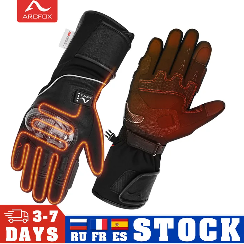 Electric Heating Motorcycle Gloves Water Resistant Riding Protectives Gears - £126.57 GBP