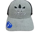 Adidas Icon Trefoil Trucker Cap Hat Snapback Heather Grey Adult OS EY554... - £15.76 GBP