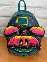 Disney Parks Loungefly Halloween Mickey Glow in the Dark Mini Backpack 2023 - $80.95