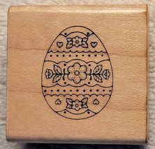 Hero Arts Decorated Easter Egg Rubber Stamp, Flowers, 1985 - NEW VTG - £4.76 GBP