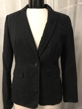 Banana Republic Women&#39;s Blazer Faded Black 1 Button Lined Stretch Size 8 - £23.65 GBP