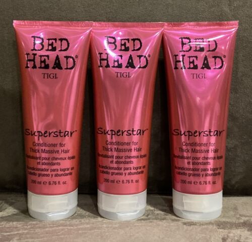 (3) PACK!!! BED HEAD BY TIGI SUPERSTAR CONDITIONER FOR THICK MASSIVE HAIR 6.76 - $74.99