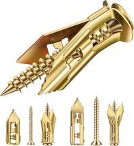 70 Pcs Self Drilling Drywall Anchors with Screws Kit, 2 Sizes Heavy Duty... - $7.15