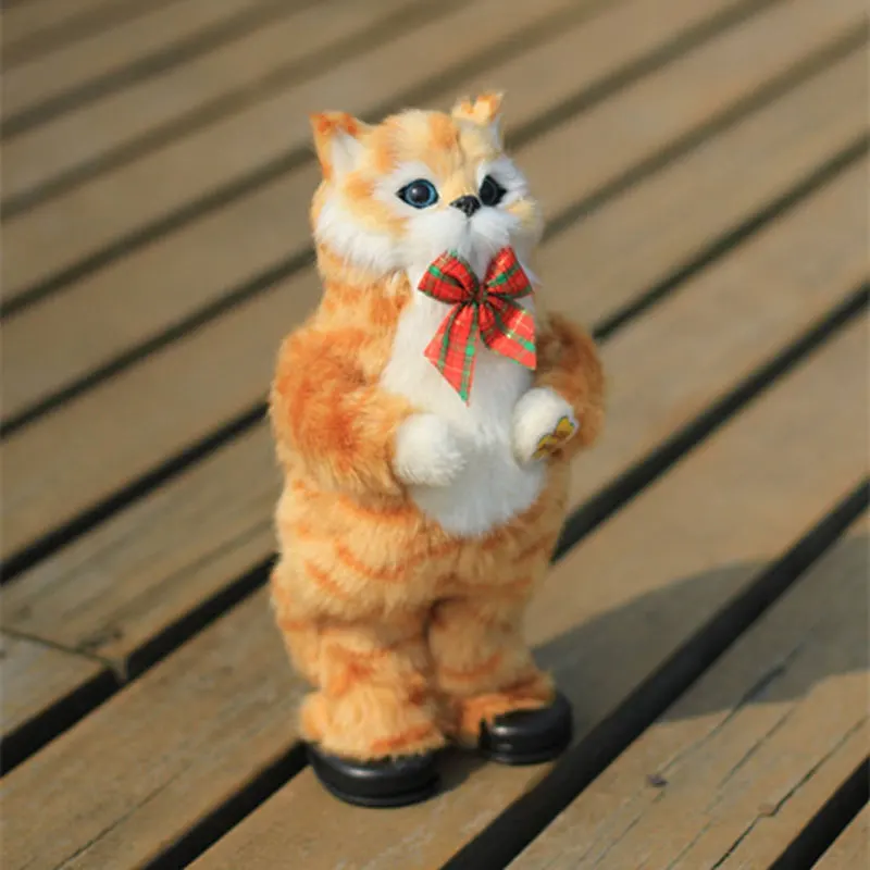 30CM Electronic Plush Cat Toy Music Robot Animal Dance Sing Song Kitty Soft - £33.81 GBP