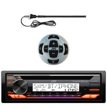 JVC KD-T92MBS Single Din Marine Bluetooth CD Receiver, Wired Remote, Antenna - £269.88 GBP