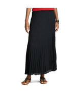 New Chaps Women&#39;s Pleated Maxi Skirt Black Variety Sizes - $76.57 CAD