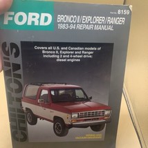 Chilton’s Ford Bronco II/ Explorer/Ranger 1983-1994 Repair Manual #8159 ... - $12.86
