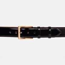 The Jupiter Black Patent Spike Leather Belt image 1
