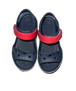 Crocband Crocs Open Toe Sandals Red White Blue Toddler Kids Boys Child S... - £14.75 GBP