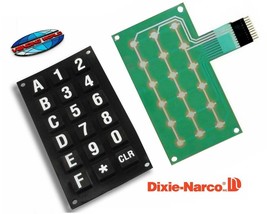 DIXIE NARCO BEV MAX 2145, 3561, 5000 &amp; 5591 RUBBER SELECTION KEY PAD AND... - $77.07