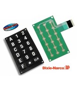 DIXIE NARCO BEV MAX 2145, 3561, 5000 &amp; 5591 RUBBER SELECTION KEY PAD AND... - £60.60 GBP