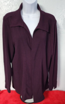 TravelSmith Size XL No Closure JACKET Long Sleeve PURPLE Wrinkle Resistant - $18.99