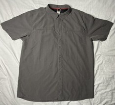 The North Face Shirt Men’s Size XXL Gray Short Sleeve Button Up AJEF Out... - $18.00