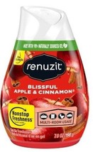 Renuzit Air Freshener Blissful Apple &amp; Cinnamon 7 oz 1 Gel Cone Home Scent Fall - £7.21 GBP