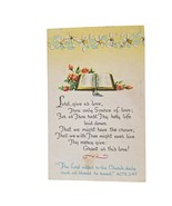 Postcard Lord Give Us Love Acts 2:47 Confirmation Religious Chrome Posted - €4,18 EUR