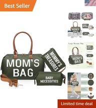 Stylish Olive Green Diaper Tote with Waterproof Features - Perfect New M... - $54.00