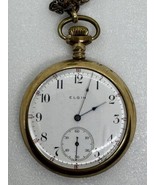 VINTAGE ELGIN GOLD FILLED POCKET WATCH GRADE 291 MODEL 7 B&amp;B ROYAL CASE ... - $203.94