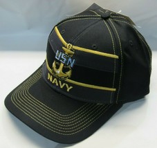 NWT Capsmith Hat - USN Navy One Size Fits Most Navy Blue Adjustable - £13.43 GBP