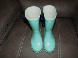 Shrimp and Grits Mint Green W/Back Bow Rain Boots Size 12 Girl's EUC - $45.00