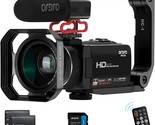 Ordro Video Camera Camcorder Z20 Fhd 1080P 30Fps 24Mp Ir Night, 32G Sd C... - £173.38 GBP