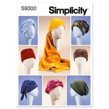 Simplicity Misses' Headwrap, Turban, and Hat Packet, Code 9200 Sewing Pattern, S - £6.10 GBP