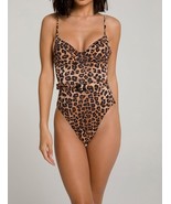 Good American GSW0020 Belted ShowOff One Piece Swimsuit SZ 5-XXL Leopard... - $1,268.12 MXN